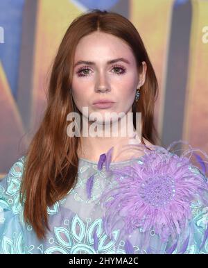 Karen Gillan bei der Weltpremiere von 'Jumanji: The Next Level', die am 9. Dezember 2019 im TCL Chinese Theatre in Hollywood, CA, stattfand. Stockfoto