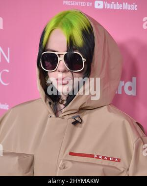 Billie Eilish nimmt am Donnerstag, den 13. Dezember 2019, an der Veranstaltung Women in Music 2019 in Hollywood, USA, Teil. Stockfoto