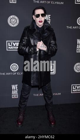 Marilyn Manson bei der Art of Elysium 13. Annual Black Tie Artistic Experience 'HEAVEN' im Palladium Stockfoto