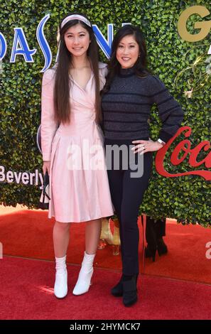 Kristi Yamaguchi und Keara Kiyomi Hedican beim jährlichen Gold Meets Golden 7. in den Virginia Robinson Gardens and Estate Stockfoto