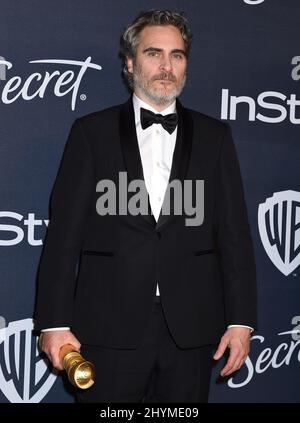 Joaquin Phoenix im The Instyle und Warner Bros Golden Globes After Party im Beverly Hilton Hotel Stockfoto