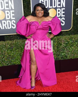 Da'Vine Joy Randolph bei den Golden Globe Awards 77., die am 5. Januar 2020 im Beverly Hilton Hotel in Beverly Hills, Los Angeles, verliehen wurden. Stockfoto