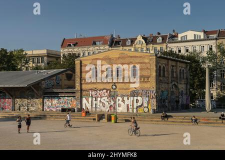 Restaurant, Gew, Goerlitzer Park, Kreuzberg, Berlin, Deutschland Stockfoto