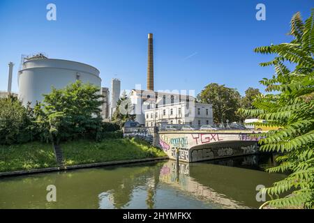 FHW, Fernwärmewerk Neukölln, Weigandufer, Neukölln, Berlin, Deutschland Stockfoto