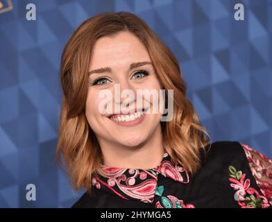 Taylor Misiak auf dem ABC Winter TCA 2020 Arrivals Teppich im Langham Huntington Hotel Stockfoto