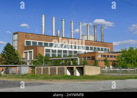 Kraftwerk, Stahlwerk Arcelor Mittal, Eisenhüttenstadt, Brandenburg, Deutschland Stockfoto