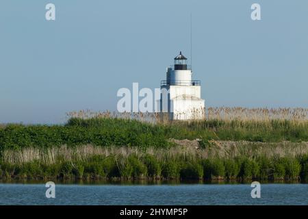 Manitowoc Breakwater Lighthouse Am Lake Michigan Stockfoto
