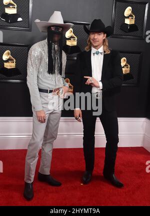 Diplo nimmt an den GRAMMY Awards 2020 im Staples Center in Los Angeles, Kalifornien, Teil. Stockfoto