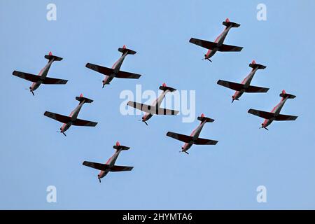 Pilatus PC-7 Schweizer Luftwaffe Stockfoto