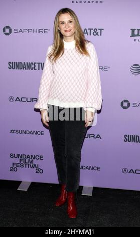 Jacqueline Orbadors bei der Premiere von „Palm Springs“ während des Sundance Film Festivals 2020, das am 26. Januar 2020 im Library Center Theatre in Park City stattfand Stockfoto