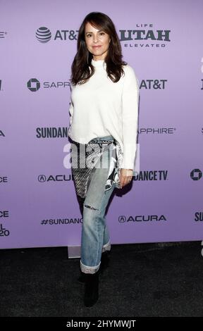 Jacqueline Orbadors bei der Premiere von „Palm Springs“ während des Sundance Film Festivals 2020, das am 26. Januar 2020 im Library Center Theatre in Park City stattfand Stockfoto