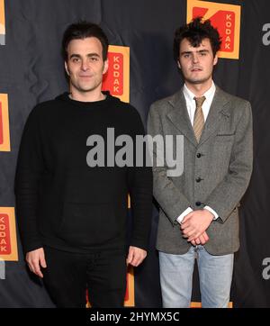 Nichola Jarecki und der Schauspieler Duke Nicholson kommen am 29. Januar 2020 zu den jährlichen Kodak Film Awards 4. im ASC Clubhouse in Hollywood, Los Angeles. Stockfoto