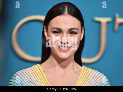 Sophie Skelton bei der fünften Staffel von Outlander in Los Angeles, Kalifornien Stockfoto