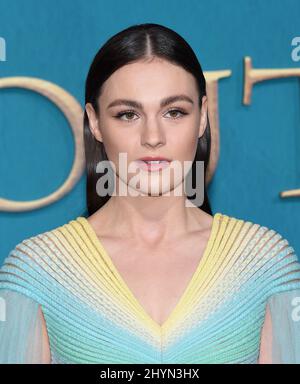 Sophie Skelton bei der fünften Staffel von Outlander in Los Angeles, Kalifornien Stockfoto