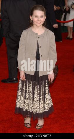 Abigail Breslin nimmt an den Annual Screen Actors Guild Awards 13. im Shrine Auditorium Teil. Bild: UK Press Stockfoto