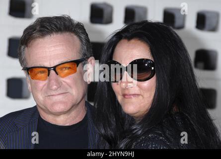 Robin & Marsha Williams nehmen an der Weltpremiere von „License to Wed“ im Pacific Cinerama Dome, Hollywood, USA Teil 25/6/2007 Bild: Britische PRESSE Stockfoto