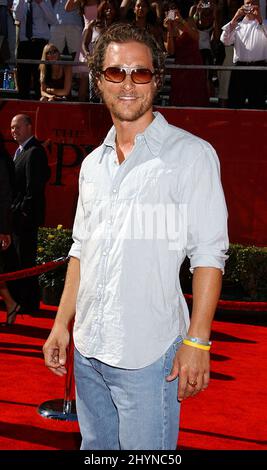 Matthew McConaughey nimmt an den ESPY Awards 2006 in Hollywood Teil. Bild: UK Press Stockfoto