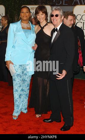 QUEEN LATIFAH, RICHARD GERE & CAREY LOWELL NEHMEN AN DEN JÄHRLICHEN GOLDEN GLOBE AWARDS 60TH IM HILTON HOTEL IN BEVERLY HILLS, USA, TEIL. BILD: BRITISCHE PRESSE Stockfoto