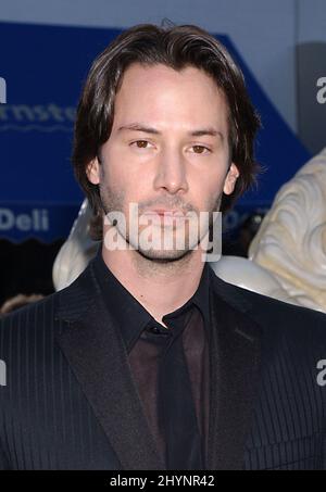 KEANU REEVES NIMMT AN DER „MATRIX RELOADED“-PREMIERE IM MANN VILLAGE THEATRE, WESTWOOD, KALIFORNIEN, TEIL. BILD: BRITISCHE PRESSE Stockfoto