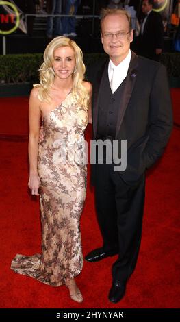 KELSEY GRAMMER & WIFE CAMILLE NEHMEN AN DEN JÄHRLICHEN SCREEN ACTORS GILDE AWARDS 9TH IM SCHREIN-AUDITORIUM IN LOS ANGELES TEIL. BILD: BRITISCHE PRESSE Stockfoto