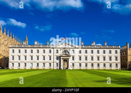 Außenansicht des Gibbs' Building aus dem 18.. Jahrhundert, Teil des King's College, Cambridge, Großbritannien Stockfoto