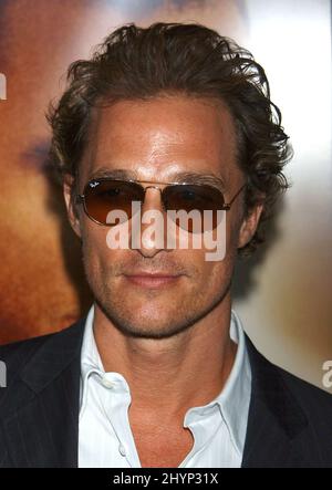 Matthew McConaughey besucht die „Two for the Money“-Weltpremiere in Beverly Hills. Bild: UK Press Stockfoto