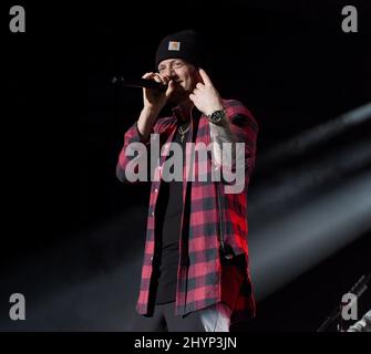 Florida Georgia Line, Tyler Hubbard auf der Bühne beim Mittagessen der Big Machine Label Group während des Country Radio Seminars 2020, das am 20. Februar 2020 im Omni Nashville in Nashville, TN, stattfand. Stockfoto