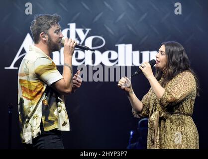 Lady Antebellum, Charles Kelley und Hilary Scott auf der Bühne beim Mittagessen der Big Machine Label Group während des Country Radio Seminars 2020, das am 20. Februar 2020 im Omni Nashville in Nashville, TN, stattfand. Stockfoto