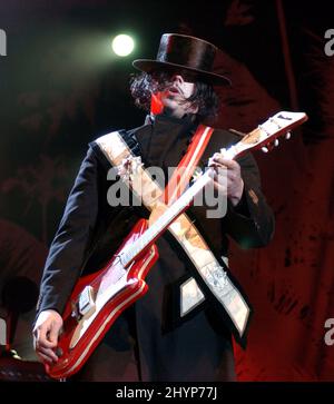 Das White Stripes Konzert im Greek Theatre, Los Angeles. Bild: UK Press Stockfoto