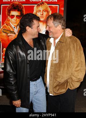 Paul Michael Glaser & David Soul nehmen an der Premiere von „Starsky & Hutch“ in Westwood, Kalifornien, Teil. Bild: UK Press Stockfoto