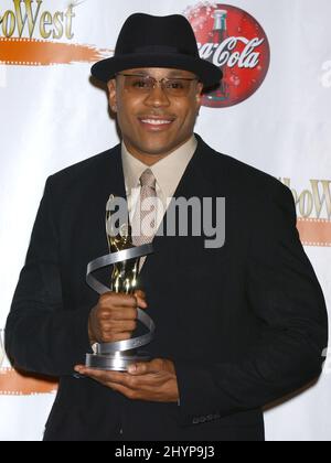 LL COOL J NIMMT AN DEN SHOWEST AWARDS 2003 IM PARIS HOTEL, LAS VEGAS, TEIL. BILD: BRITISCHE PRESSE Stockfoto