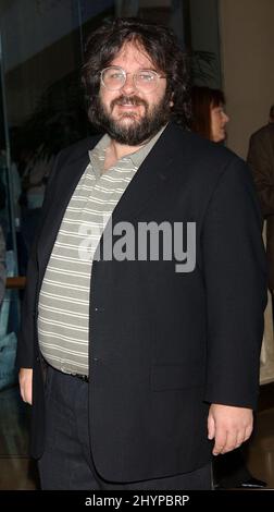 PETER JACKSON NIMMT AN DEM FÜR DIE ACADEMY AWARDS 76TH NOMINIERTEN MITTAGESSEN IN BEVERLY HILLS TEIL. BILD: BRITISCHE PRESSE Stockfoto