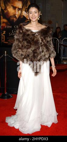 KOYUKI NIMMT AN DER PREMIERE VON „THE LAST SAMURAI“ IN WESTWOOD, KALIFORNIEN, TEIL. BILD: BRITISCHE PRESSE Stockfoto