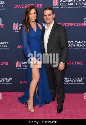 Jeff Gordon und Ingrid Vandebosch Gordon nehmen an einem unvergesslichen Abend zugunsten des Women's Cancer Research Fund in Los Angeles Teil Stockfoto