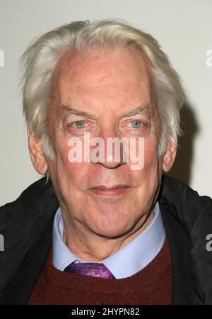 Donald Sutherland nimmt an einer amerikanischen Haunting-Weltpremiere in Hollywood Teil. Bild: UK Press Stockfoto