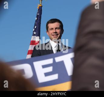 Der demokratische Präsidentschaftskandidat Pete Buttigieg kämpft in Nashville, TN Stockfoto