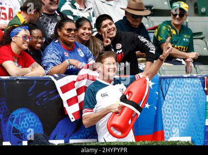 David Hasselhoff nimmt am 1. März 2020 an der HSBC World Rugby Sevens Series 2020 im Dignity Health Sports Park in Carson, CA, Teil Stockfoto