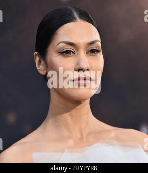 Janina Gavankar Ankunft auf dem Weg zurück€™ Weltpremiere im Regal Cinemas LA Live am 01. März 2020 in Los Angeles. Stockfoto