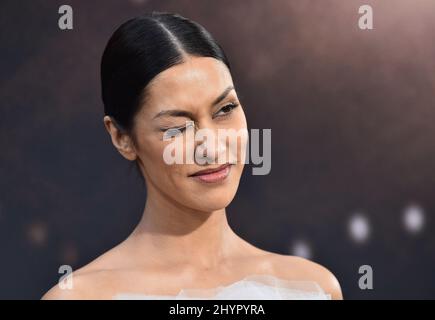 Janina Gavankar Ankunft auf dem Weg zurück€™ Weltpremiere im Regal Cinemas LA Live am 01. März 2020 in Los Angeles. Stockfoto