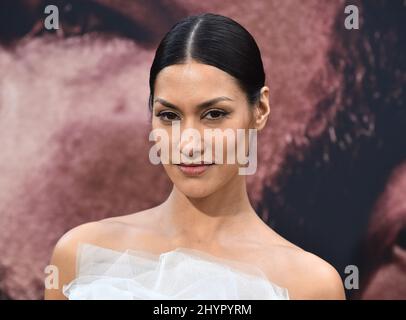 Janina Gavankar Ankunft auf dem Weg zurück€™ Weltpremiere im Regal Cinemas LA Live am 01. März 2020 in Los Angeles. Stockfoto