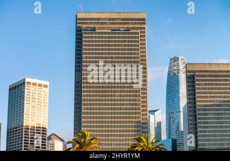 Wunderschöne Skyline der Stadt, San Francisco, CA. Stockfoto