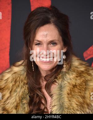 Amy Brenneman bei der Disney-Weltpremiere von Mulan, die am Montag, den 9. März 2020 in Hollywood, USA, stattfand. Stockfoto