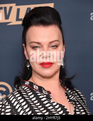 Debi Mazar testet positiv auf das Coronavirus COVID-19. Debi Mazar kommt am 30. Mai 2019 in West Hollywood, CA, beim Comedy Central, Paramount Network, TV Land Press Day im Londoner West Hollywood an. Stockfoto