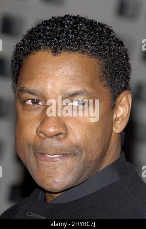 Denzel Washington kommt zur Premiere von The Great Debaters im Arclight Cinerama Dome in Hollywood, Los Angeles. Stockfoto