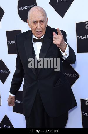 Der Schriftsteller, Schauspieler, Regisseur und Produzent Carl Reiner starb am Montag in seinem Haus in Beverly Hills im Alter von 98 Jahren an natürlichen Ursachen. 11. April 2015 Beverly Hills, Ca. Carl Reiner TV Land Awards 2015 im Saban Theater Stockfoto