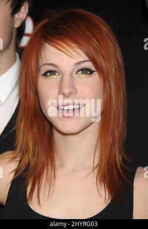 Hayley Williams von Paramore kommt zur Verizon Wireless and People Magazine Party zu Ehren des Plattenkünstlers Timbaland im Avalon in Hollywood, CA. Stockfoto