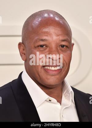 Dr. Dre befindet sich auf der Intensivstation, nachdem er am Montag in Los Angeles, ca. Dr. Dre bei der Tom Ford AW20 Show, die am 7. Februar 2020 in den Milk Studios in Hollywood, CA, stattfand. Stockfoto