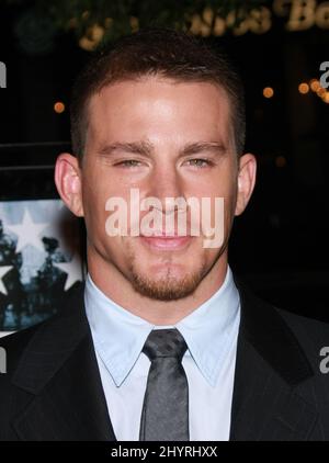 Channing Tatum nimmt an der Premiere von „Stop-Loss“ im Director's Guild of America Theater in West Hollywood, Los Angeles, Teil. Stockfoto