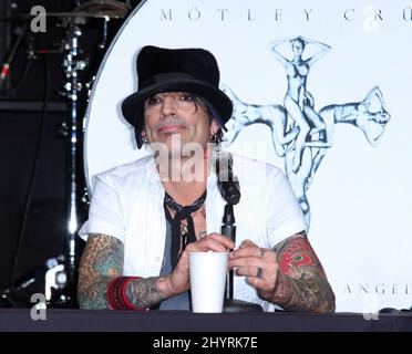 Tommy Lee von Motley Crue während ihrer Pressekonferenz, auf der sie ihre Sommertournee „Crue Fest 2008“ ankündigte, die im Avalon in Hollywood stattfand. *** Ortsüberschrift *** Stockfoto