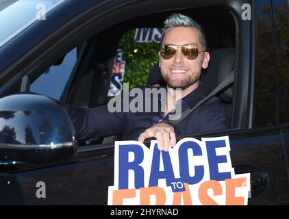 Lance Bass kommt zur jährlichen Race to Erase MS: Drive-in Gala 28. beim Rose Bowl am 04. Juni 2021 in Pasadena, CA. Stockfoto